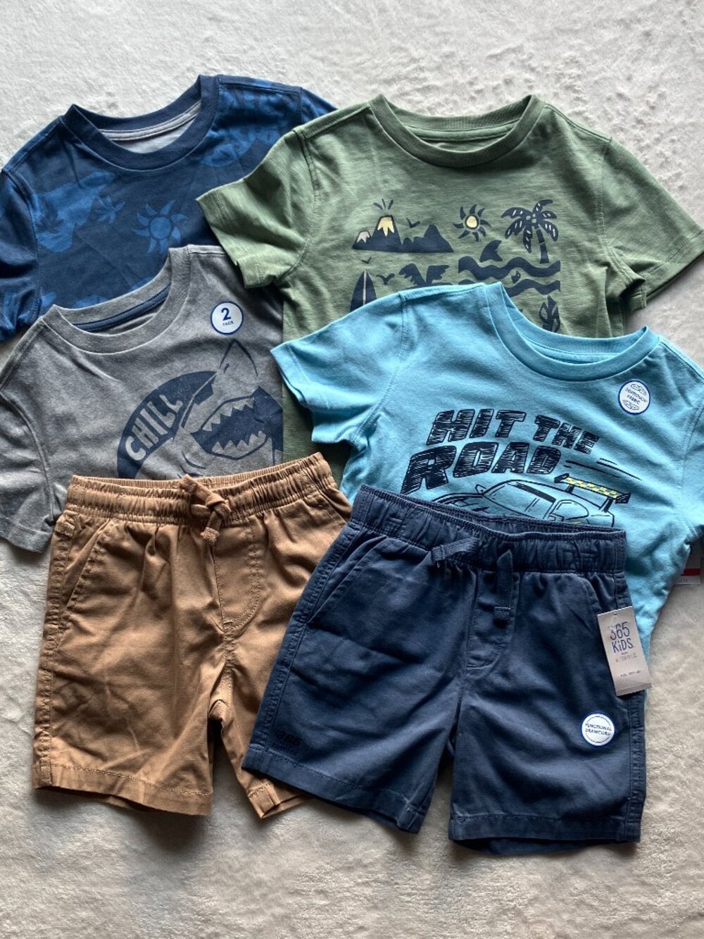 Garanimals 365 Kids Graphic Short Sleeve T-Shirts & Drawstring Shorts Bundle*